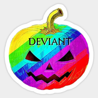 Rainbow Jack O Deviant Sticker